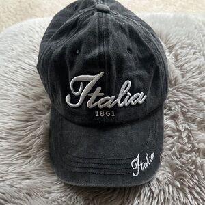 Grey Italia Baseball Cap